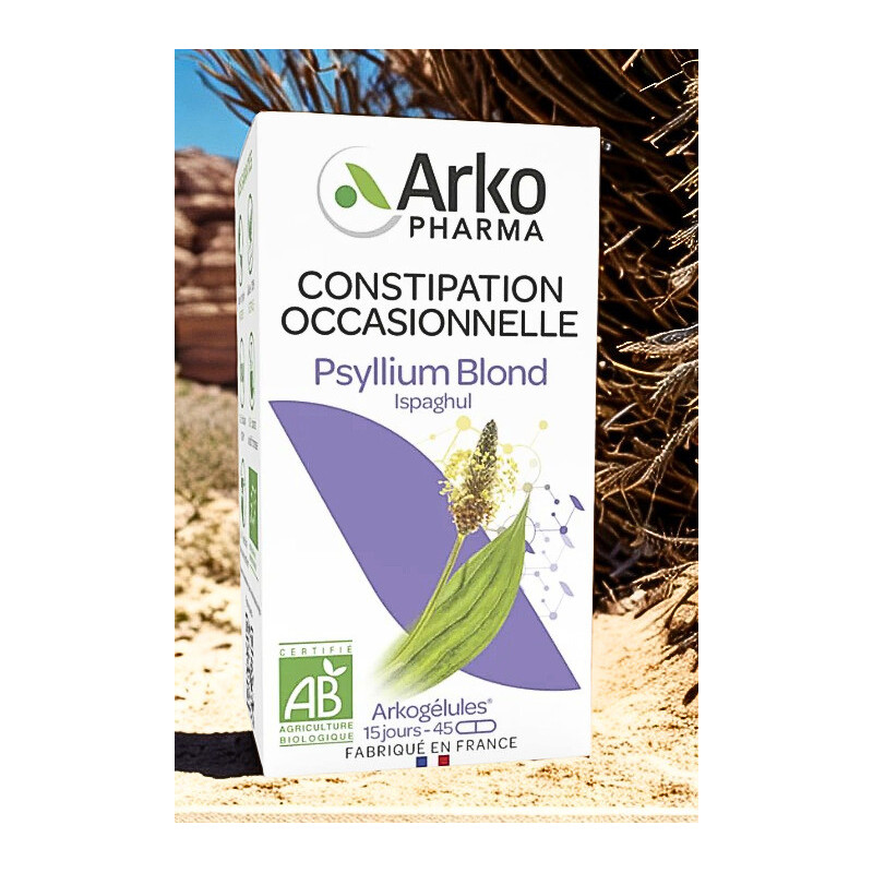 ARKOPHARMA ARKOGELULES PSYLLIUM BLOND ET ISPAGHUL 45 gélules