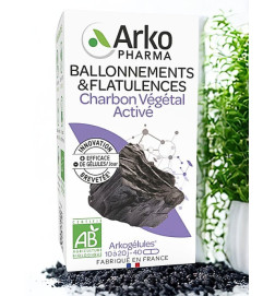 ARKOGELULES CHARBON VEGETAL digestion difficile ballonnements