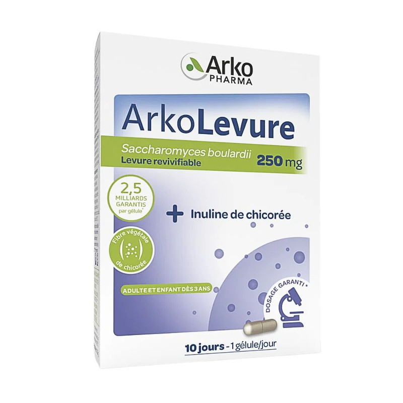 ARKOLEVURE® – Levure de Bière – Arkopharma – Équilibre intestinal & défenses naturelles – 10 gélules