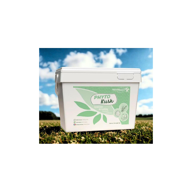 PHYTO KUSH – Aliment complémentaire naturel pour chevaux pot de 1 kg PHYTO KUSH – Aliment complémentaire naturel pour chevaux pot de 1 kg