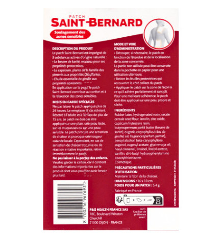 Patch Saint Bernard découpables – Boîte de 3