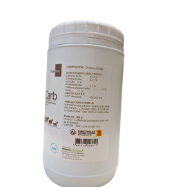 LEVA-CARB 500g-poudre –Charbon pour absorber toxines et gaz, argile pour protéger l’intestin, levures pour renforcer la flore : 