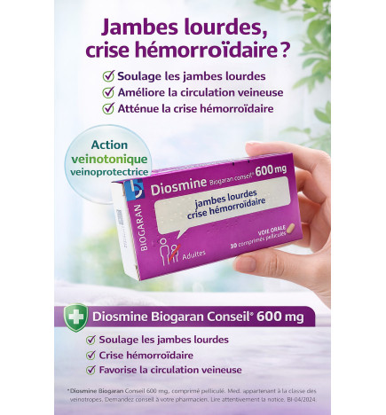 DIOSMINE BGR CONS 600mg Cpr pell B/30