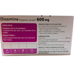 DIOSMINE BGR CONS 600mg Cpr pell B/30