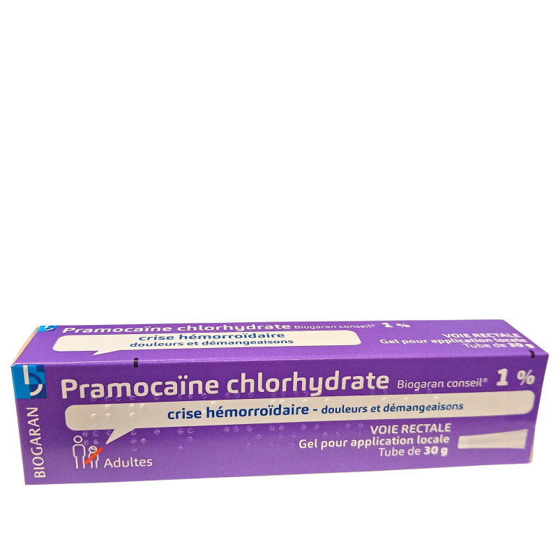 PRAMOCAÏNE CHLORHYDRATE 1% BIOGARAN CONSEIL Tube de 30g PRAMOCAÏNE CHLORHYDRATE 1% BIOGARAN CONSEIL Tube de 30g
