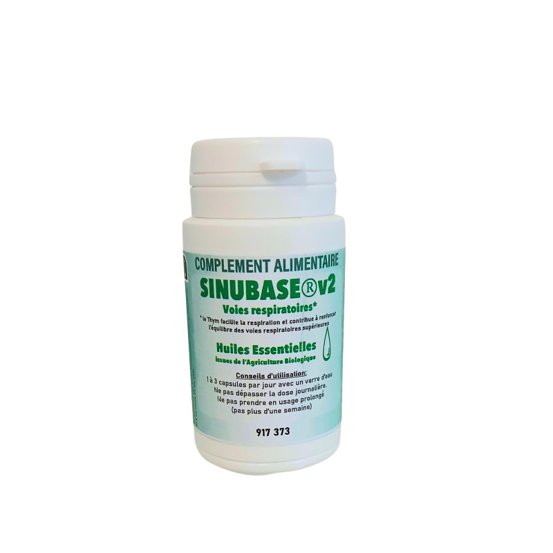 SINUBASE BRONCHES et SINUS Huiles essentielles 30 capsules SINUBASE BRONCHES et SINUS Huiles essentielles 30 capsules