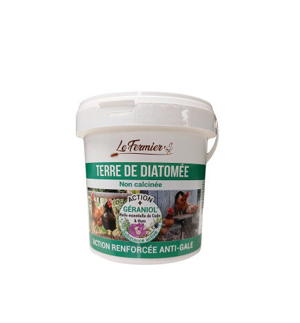 Terre de diatomée non calcinée Le Fermier contre la gale des animaux