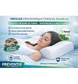 Housse imperméable respirante anti-acariens en fibre naturelle Tencel