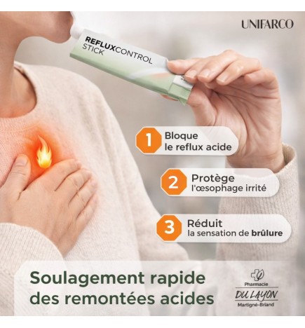 LA PHARMACIE DU LAYON Reflux Control Stick 20 sticks