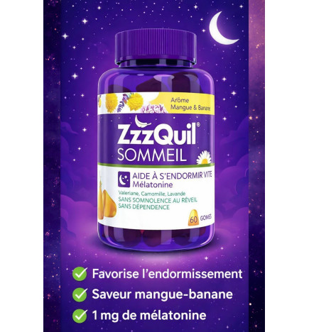 ZZZQUIL SOMMEIL MANGUE BANANE GOMME X60