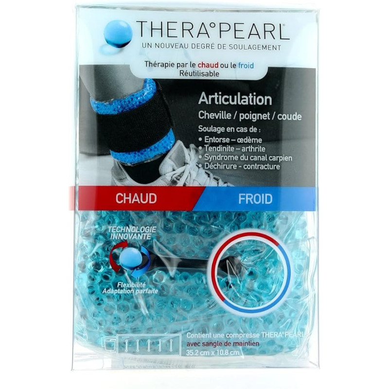 TheraPearl Compresse Articulations Cheville Poignet Coude – Chaud/Froid 35,2x10,8 cm TheraPearl Compresse Articulations Cheville Poignet Coude – Chaud/Froid 35,2x10,8 cm
