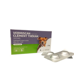 VERMISCAN Chiens 500 mg vermifuge interne