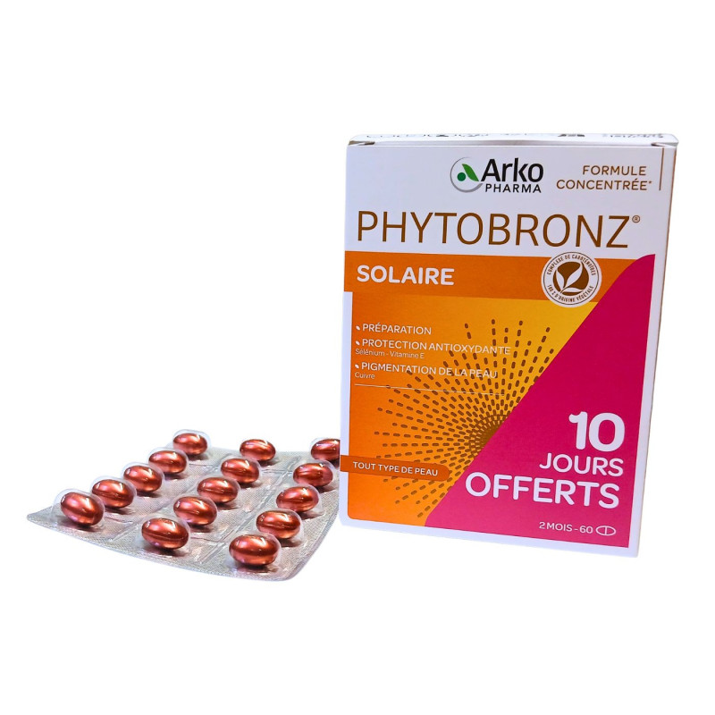 ARKOPHARMA PHYTOBRONZ Solaire 60 capsules ARKOPHARMA PHYTOBRONZ Solaire 60 capsules