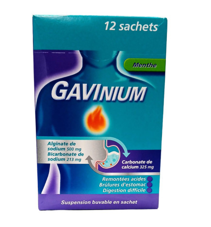 GAVINIUM 12 SACHETS 10ML Goût menthe