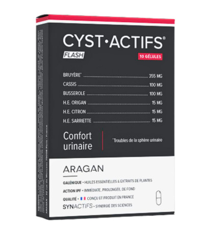CYSTIFLASH ARAGAN BTE DE 10