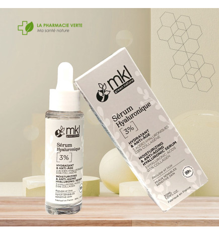 MKL Sérum Hyaluronique 3% – Sérum hydratant et anti-âge à l’acide hyaluronique