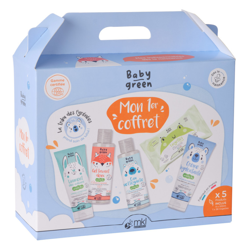 MKL BABY GREEN COFFRET NAISSANCE