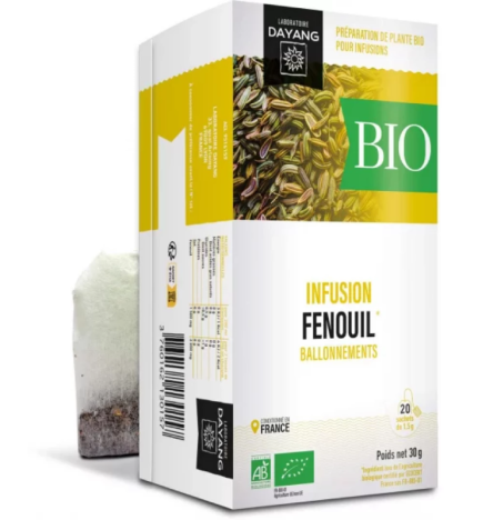 Infusion Fenouil BIO DAYANG 20 sachets – Confort Digestif