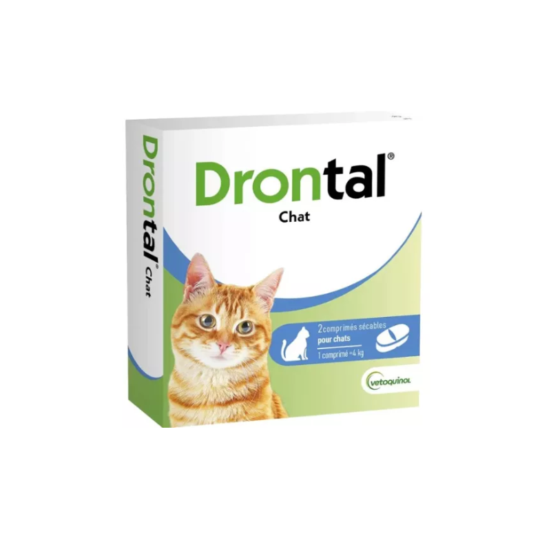 DRONTAL Chat – Vermifuge 2 comprimés | Vetoquinol