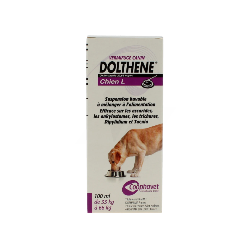 DOLTHENE CHIEN L – 33 À 66 KG – 100 ML DOLTHENE CHIEN L – 33 À 66 KG – 100 ML