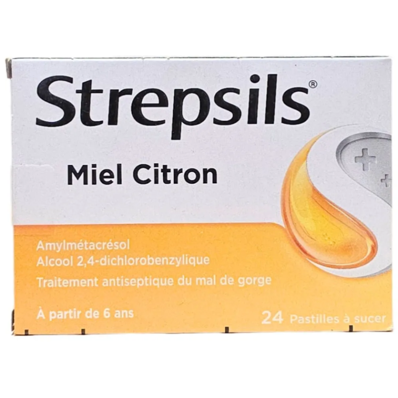 STREPSILS MIEL CITRON 24 pastilles à sucer