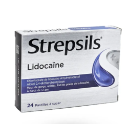 STREPSILS LIDOCAINE 24 pastilles à sucer