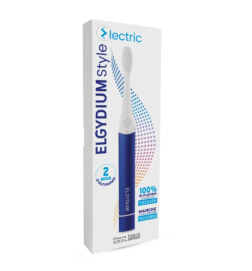 rosse à Dents Électrique Rechargeable ELGYDIUM Style Dark Denim – Gencives Sensibles