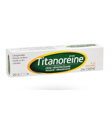 TITANOREINE LIDOCAINE 2% Crème tube 20g