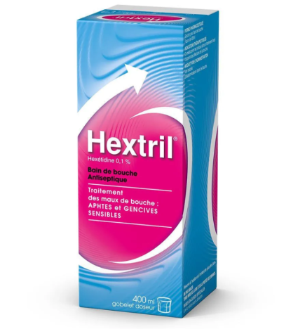 HEXTRIL 0,1% BAIN DE BOUCHE Flacon de 400 ml