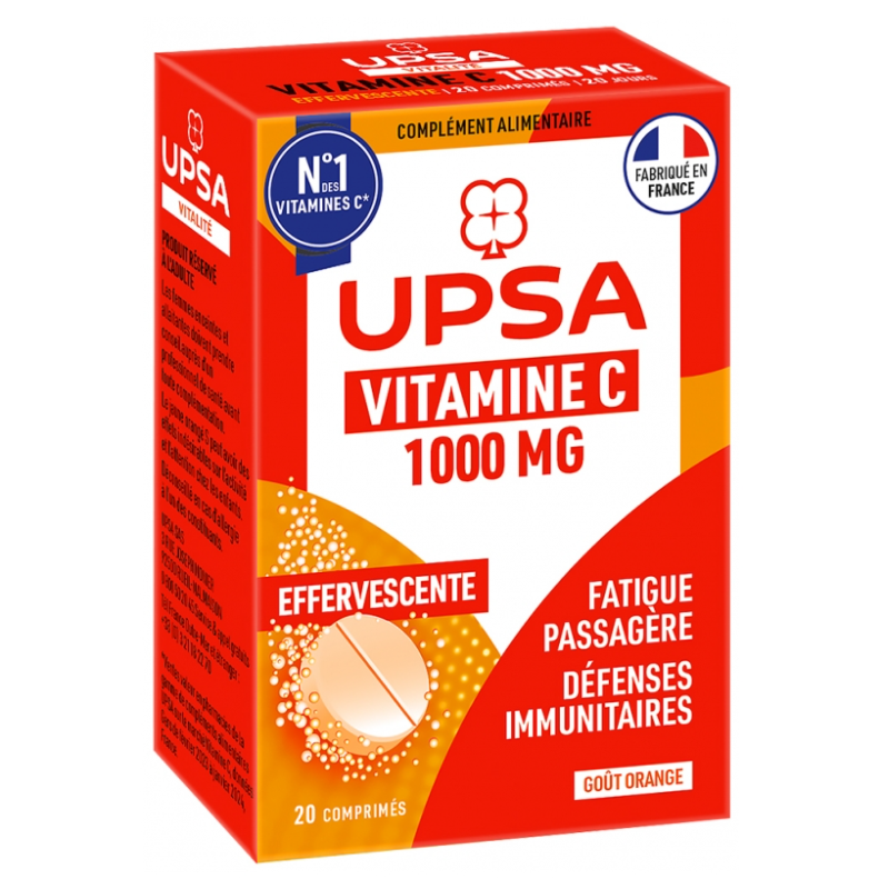 VITAMINE C UPSA 1000MG 20 COMPRIMES EFFERVESCENTS