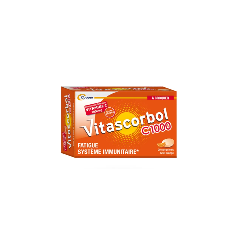 VITASCORBOL 1000 mg Vitamine C 20 comprimés effervescents