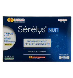 Sérélys NUIT 30 gélules – Sommeil & ménopause