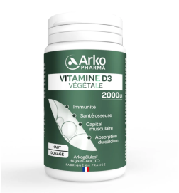 Arkogélules® Vitamine D3 végétale – 2 000 UI – 60 gélules