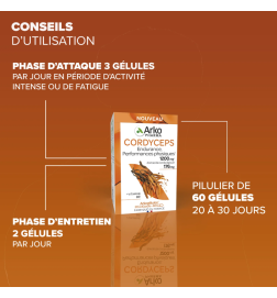 Arkopharma Arkogélules Cordyceps 60 gélules | Performances