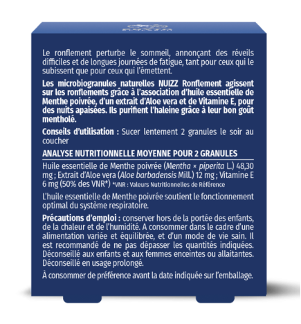 Nuizz Ronflement – Microbiogranules 30 granules
