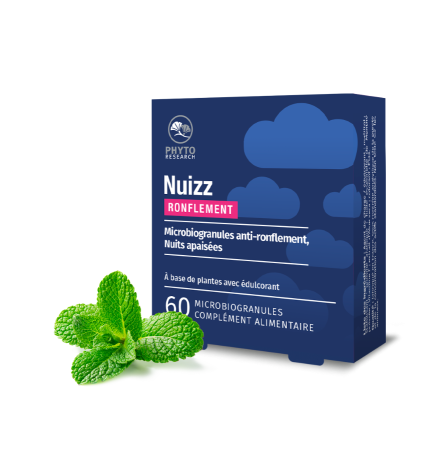 Composition Nuizz Ronflement Menthe poivrée Aloe vera vitamine E