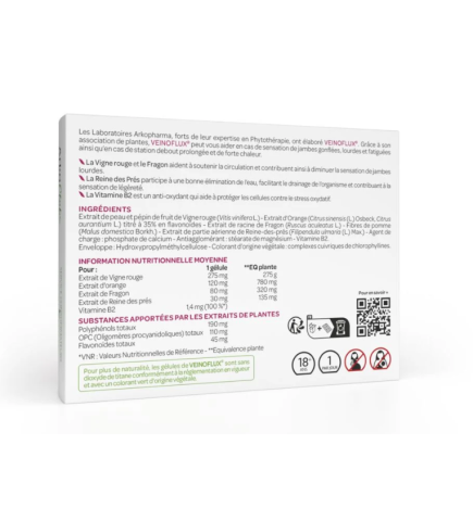 Veinoflux® Arkopharma – 30 gélules