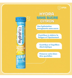 Hydrafizz Hydra Sans Sucre Citron 16 Comprimés