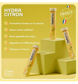 Hydrafizz Hydra Citron 16 Comprimés Effervescents | Hydratation