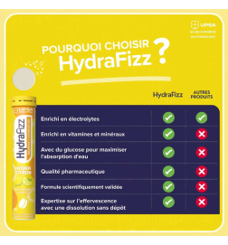 Tube Hydrafizz Hydra Citron UPSA