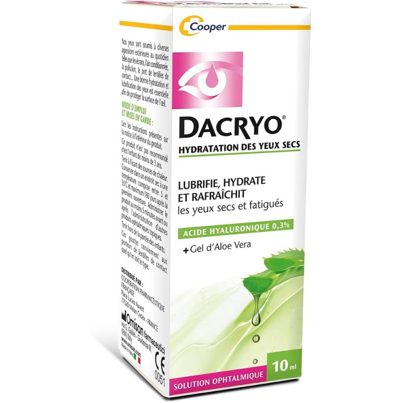 DACRYO HYDRATATION DES YEUX SECS – 10 ML DACRYO HYDRATATION DES YEUX SECS – 10 ML