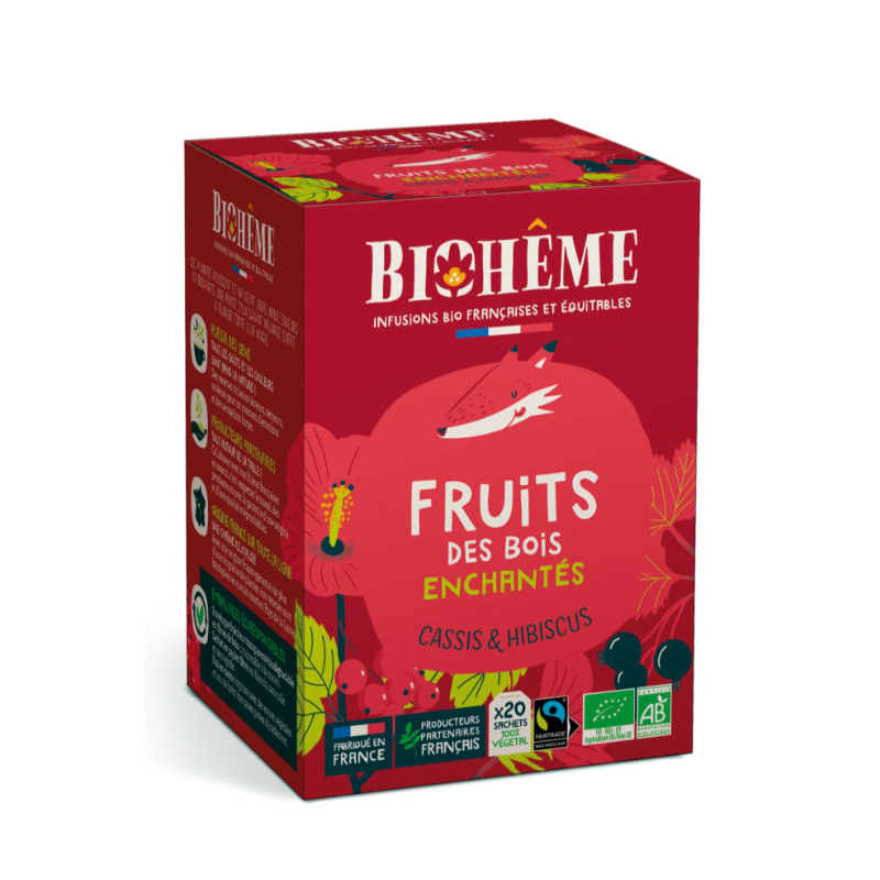 BIOHÊME INFUSION FRUITS DES BOIS BIO – 20 INFUSETTES BIOHÊME INFUSION FRUITS DES BOIS BIO – 20 INFUSETTES