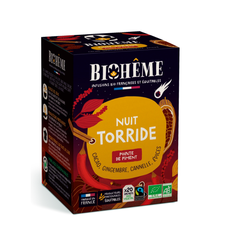 BIOHÊME INFUSION NUIT TORRIDE BIO – 20 INFUSETTES BIOHÊME INFUSION NUIT TORRIDE BIO – 20 INFUSETTES